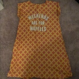 Weekends are for waffles gown